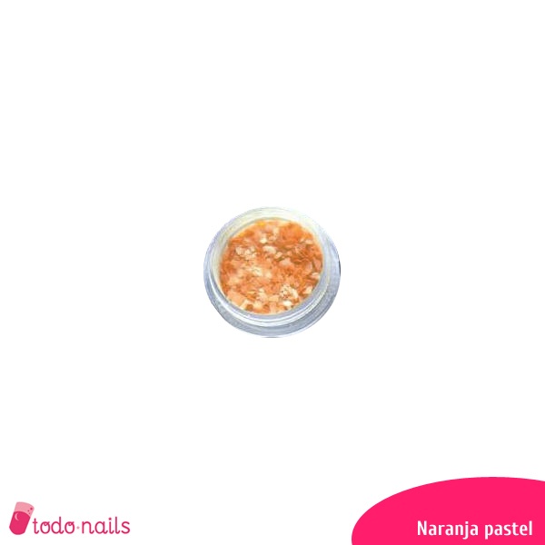 Concha de madrepérola laranja pastel