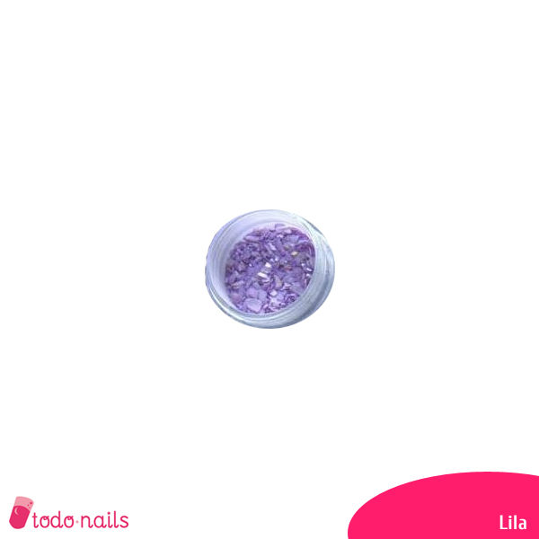 Concha de madrepérola lilás
