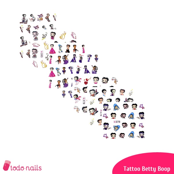 Tattoos Betty Boop para uñas